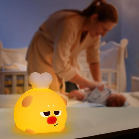 YuanDian Dog Night Light - Gift for Adults, Teens and Babies. Decorate Kids' Bedroom with Cute Silicone Chicken Leg Shaped Dog Nightlights - Christmas Birthday Gift for Children and Toddlers in Saudi Arabia