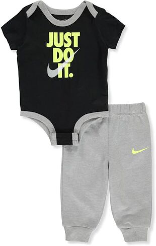 Nike Baby Boys' 2-Piece Pants Set Outfit - Black/Gray, 6 Months in Saudi Arabia