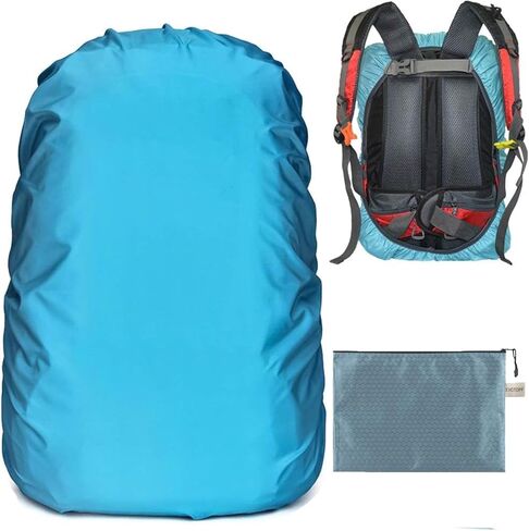 Waterproof Backpack Rain Cover with Adjustable Anti Slip Buckle Strap & Sliver Coating Reinforced Inner Layer for Camping, Hiking, Traveling, Hunting, Biking and More, 15-80L in Saudi Arabia