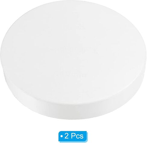 PATIKIL 4.5"/114mm ID PVC Pipe End Cap Fitting, 2 Pack Furniture Grade Plug Coupling Socket for DIY, Garden in Saudi Arabia