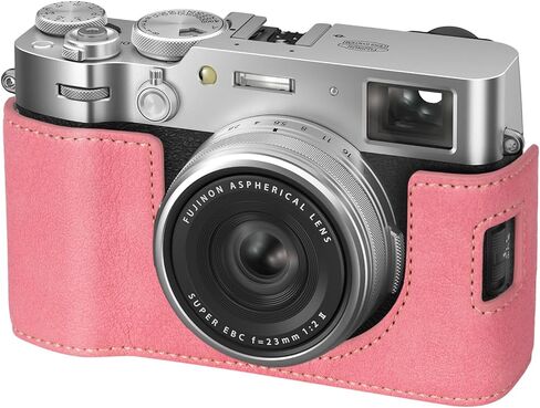 X100VI Camera Case,PU Leather Camera Half Case Compatible with Fujifilm X100VI Digital Camera - Green in Saudi Arabia