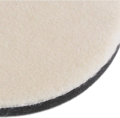 uxcell 5" Wool Felt Sponge Polishing Pad Hook and Loop Buffing Wheel Fine Polishing for Orbital Polisher Buffer 2 Pcs in Saudi Arabia