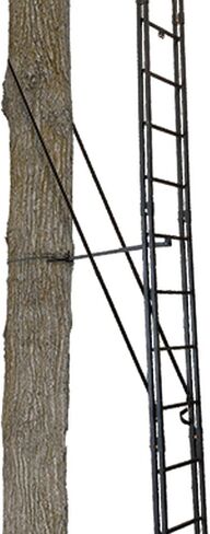 Muddy MLS1550 Skybox Deluxe 20' Tall Single Steel Ladder Tree Stand with Adjustable Padded Shooting Rail for Big Game & Hunting in Saudi Arabia