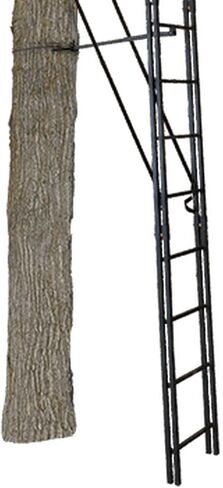 Muddy MLS1550 Skybox Deluxe 20' Tall Single Steel Ladder Tree Stand with Adjustable Padded Shooting Rail for Big Game & Hunting in Saudi Arabia