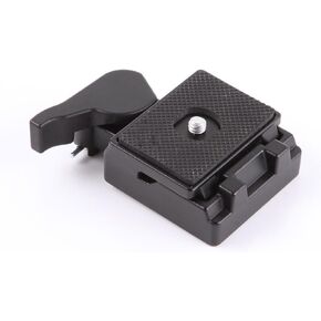 FocusFoto Quick Release Plate with Clamp Adapter for Manfrotto 200PL-14 323 RC2 System Tripod Fit