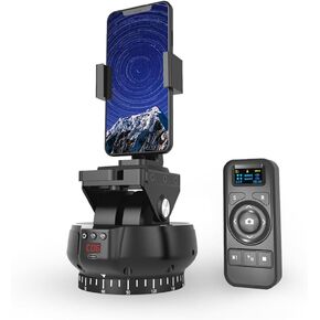 Motorized Panoramic Tripod Head,YT-1200 2.4G Remote Control Universal Horizontal/Vertical Adjustable,1kg Load,Motorized Pan and Tilt Head,for Photography Vlog,for Phone Camera SLR