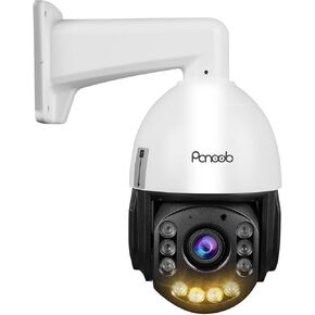 4K Outdoor PTZ PoE Camera, 20X Optical Zoom, Auto Cruising & Human Tracking, Smart Color Night Vision, Home Security Camera, 2-Way Audio, Metal Shell, AI Human Vehicle Detection, PT20AD-8MZ