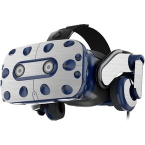MightySkins Skin Compatible with HTC Vive Pro VR Headset - Cold Steel | Protective, Durable, and Unique Vinyl Decal wrap Cover | Easy to Apply, Remove, and Change Styles | Made in The USA