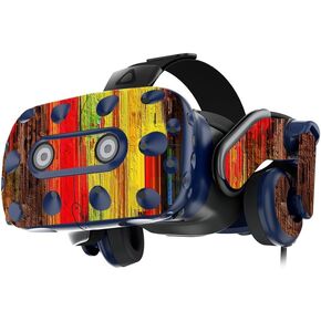 MightySkins Skin Compatible with HTC Vive Pro VR Headset - Painted Wood | Protective, Durable, and Unique Vinyl Decal wrap Cover | Easy to Apply, Remove, and Change Styles | Made in The USA