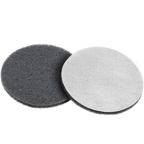 uxcell 5 Inch 800 Grit Drill Power Brush Tile Scrubber Scouring Pads Cleaning Tool 2pcs