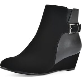 WHITE MOUNTAIN Women's Carmen Wedge Ankle Bootie