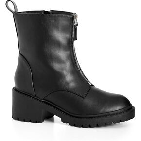 City Chic Women's Apparel Women's Fashion Boot, BLACK, 11 Wide