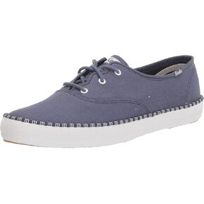 Keds Womens Champion Wave Metallic Lace Up Sneakers Shoes Casual - Silver