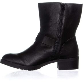 Style & Co. Womens Gianara Round Toe Ankle Motorcycle Boots