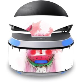 MightySkins Skin Compatible with Sony PlayStation VR wrap Cover Sticker Skins July Watermelon