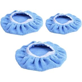 Vctitil 3 Pieces Universal Motors Waxing Cloth Cover Car Polishing Valve Cover Buffer Pad Suitable for 5/6/7/8/9/10 Inch Car Beauty Tools(5-6inch/7-8inch/9-10inch)