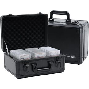 Waterproof Trading Card Storage Box - Airtight Graded Card Storage Box Sport Card Case for PSA BGS FGS Graded Sports Trading Cards, 3 Row Slots, Holds 120+ Cards, Zion Case