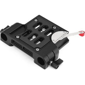 PROAIM 19mm Quick Release Camera Base Plate for Standard Rail Mounts. Secure & Quick Lock Lever. for DSLR Video Cameras. (QR-19)