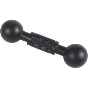 Aluminum Alloy 17mm Double Ball Head Connecting Ball Extension Rod Camera Bracket for Action Camera Smartphone GPS Bracket Converter