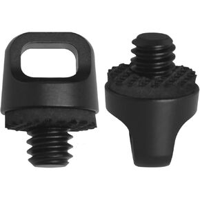2PCS Quick Release Screws Photographic Equipment 1/4 Lanyard Screws Aluminium Alloy Lanyard Quick Release Plate Hand Screw Movement Camera Accessories SLR Camera Strap Hook Black