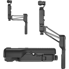 Handheld Stabilizer Storage Protective Case/Mini Z-Axis Anti-Shake Handle Grip Holder for DJI Pocket 3 Foldable Adapter Easy Installation with 1/4 Threaded Hole