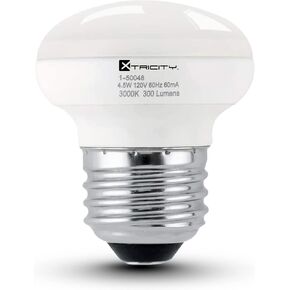 مصابيح إضاءة LED قابلة للتعتيم Xtricity R14، قاعدة E26، 4.5 وات (ما يعادل 40 وات)، 3000 ك أبيض ناعم، 300 لومن - إضاءة خزانة كوريو، مصابيح خزانة الصين - مصابيح إضاءة صغيرة، متوافقة مع RoHS (عبوتان)