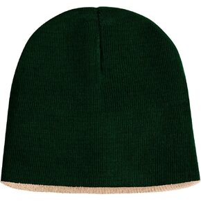 ZOORON 1 & 2 Pack Unisex Beanie for Men Women Reversible Winter Beanies Hat Knit Warm Plain Skull Cap Daily Beanie Hat