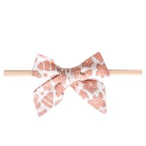 Copper Pearl Baby Bows: Stylish Headbands for Baby Girls, Premium Soft and Stretchy Baby Headbands, Perfect for Newborns, Trendy Designs - Clementine