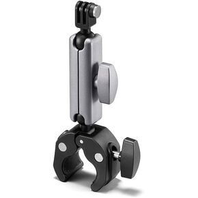 SHOOT Motorcycle/Bike Mount Handlebar Clamp Holder Clip, 360 Degree Rotation Camera Clamp for Gopro Hero 12 11 10 9 8 Insta 360 X4 X3 Ace Pro, for DJI Action Camera