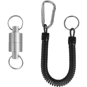 Aventik Magnetic Net Release Powerful Strongest Magnetic Fly Fishing Net Release Holder with Cord 12 LB for Fly Fishing Lanyard
