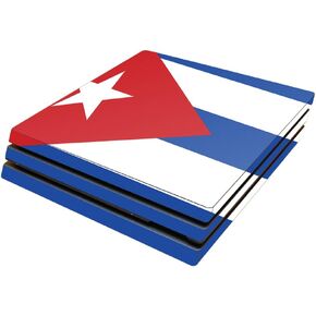 MightySkins Skin Compatible with Sony Playstation 4 Pro PS4 wrap Cover Sticker Skins Cuban Flag