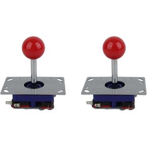 2pcs Joystick Adjustable Competition Style Long Handle Joystick Classic 2 4 8 Way Game Joystick Ball for Gaming Cabinet Button Kit