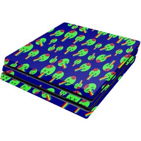 MightySkins Skin Compatible with Sony Playstation 4 Pro PS4 wrap Cover Sticker Skins Rainbow Brains Out