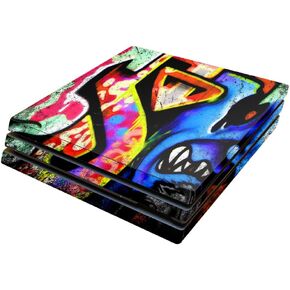 MightySkins Skin Compatible with Sony Playstation 4 Pro PS4 wrap Cover Sticker Skins Loud Graffiti