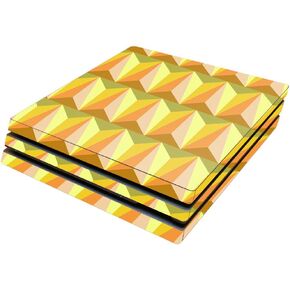 MightySkins Skin Compatible with Sony Playstation 4 Pro PS4 wrap Cover Sticker Skins Angle Orange