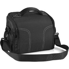 Andoer Padded Camera Bag Travel Camera Shoulder Bag Water-Resistant Shock-Proof Camera Case Messenger Bag for DSLR/SLR/Mirrorless Camera Case with Removable Dividers