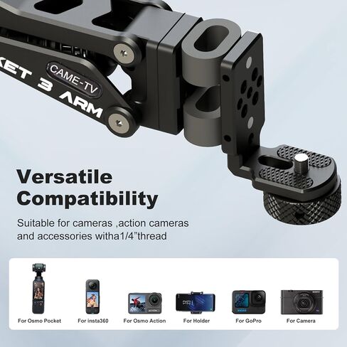 Came-TV Camera Suction Mount Suction, Multifunctional Shock Absorber Arm Video Stabilizer for Pocket 2, Pocket 3, OSMO, Cup Camera Mount, 1/4" Mounting Holes Car Mount & for 360 Action Camera in Saudi Arabia