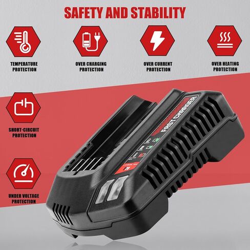 Munikind V20 CMCB104 Fast Battery Charger Replacement for Craftsman 20v Charger Compatible with Craftsman V20 Lithium Battery CMCB201 CMCB202 CMCB204 CMCB205 CMCB206 in Kuwait