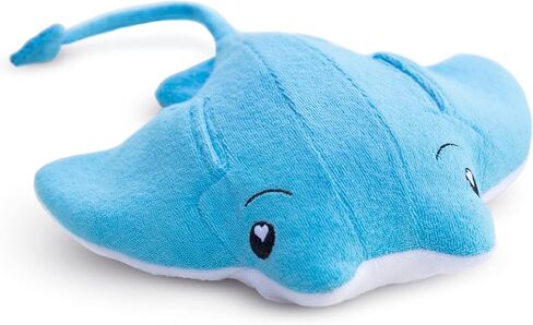 SoapSox Kids Exfoliating Bath Scrub (Ray The Manta) - Soft Animal Toy Wash Cloth Sponge with Soap Pocket Insert - Fun Loofah Characters for Babies, Kids and Children in Saudi Arabia