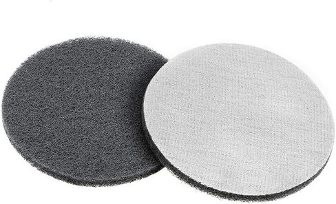 uxcell 5 Inch 800 Grit Drill Power Brush Tile Scrubber Scouring Pads Cleaning Tool 2pcs in Saudi Arabia