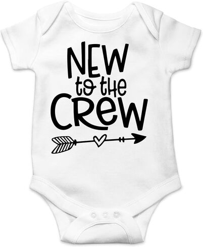 New to the Crew - Baby Clothes - Funny Newborn Bodysuit Outfits for Boys and Girls in Saudi Arabia