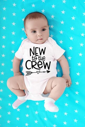 New to the Crew - Baby Clothes - Funny Newborn Bodysuit Outfits for Boys and Girls in Saudi Arabia