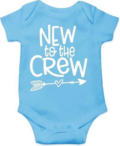 New to the Crew - Baby Clothes - Funny Newborn Bodysuit Outfits for Boys and Girls in Saudi Arabia