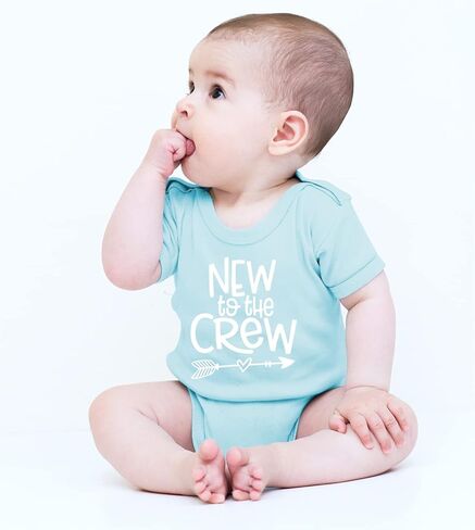 New to the Crew - Baby Clothes - Funny Newborn Bodysuit Outfits for Boys and Girls in Saudi Arabia