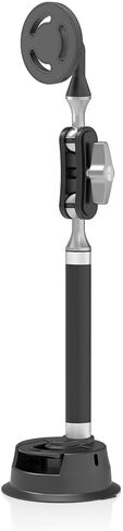 FiTSTILL Extended Car Suction Cup Bracket Compatible for Phone IPad Go Pro Hero Max DJI Osmo Pocket Action,with Magnetic Fixed Base 1/4"-20 Standard Thread Adapter,Double Ball Head Mechanism in Saudi Arabia