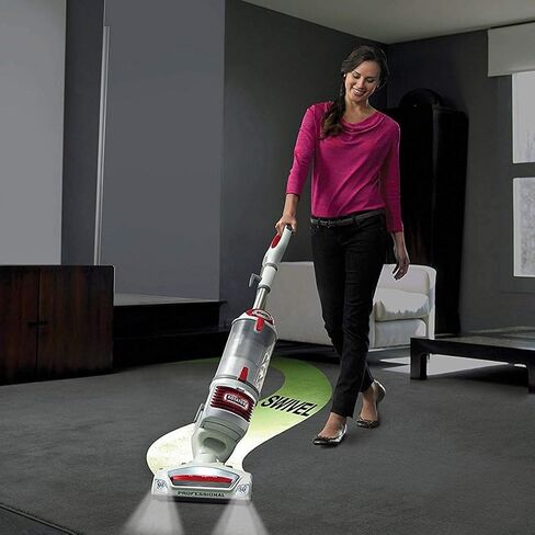 مكنسة Shark NV501 Rotator الاحترافية القابلة للرفع مع فلتر HEPA، توجيه دوار، مصابيح أمامية LED، أداة تنجيد واسعة، فرشاة غبار وأداة شق، أبيض/أحمر، 12، 18، 14. in Kuwait