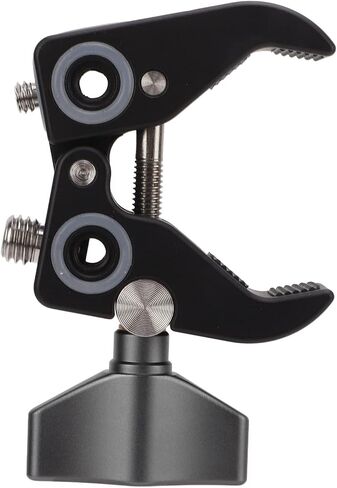 ASHATA Super Camera Clamp Mount، متعدد الوظائف، مشبك تثبيت عالمي SLR مايكرو كاميرا واحدة للتصوير الفوتوغرافي من سبائك الألومنيوم مشبك ثابت للتوسيع، مع فتحات مسامير 1 4 3 8 بوصة in Saudi Arabia