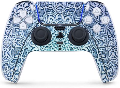 MightySkins Gaming Skin for PS5 / Playstation 5 Controller - Aztec Pyramids | Protective Viny wrap | Easy to Apply and Change Style | Made in The USA in Saudi Arabia
