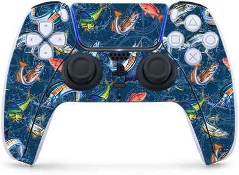 MightySkins Gaming Skin for PS5 / Playstation 5 Controller - Aztec Pyramids | Protective Viny wrap | Easy to Apply and Change Style | Made in The USA in Saudi Arabia