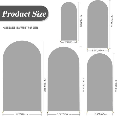 Happy Halloween Arch Backdrop Stand Cover 7.2ft Skeleton, Ghost Pumpkin Bat, Party, Spandex Arch Cover Horror Style backdrop Fabric 2-Sided With Fall Pumpkin Spooky Witch Round Top for Halloween Party in Saudi Arabia
